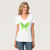 Luna moth - kalkgroen t-shirt (Voorkant volledig)