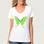 Luna moth - kalkgroen t-shirt (Voorkant)