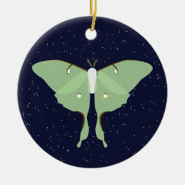 Luna Moth Keramisch Ornament