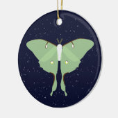 Luna Moth Keramisch Ornament (Links)