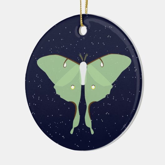 Luna Moth Keramisch Ornament (Links)