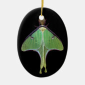 Luna Moth Keramisch Ornament (Voorkant)