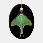 Luna Moth Keramisch Ornament (Achterkant)