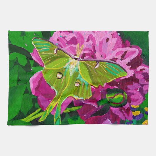 Luna Moth Keukenhanddoek (Horizontaal)