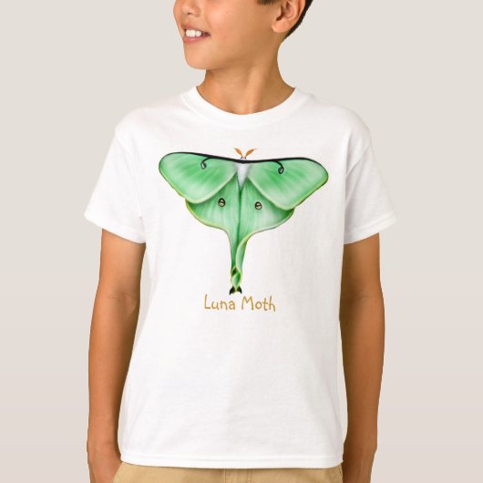 Luna Moth Kinder T-Shirt (Voorkant)