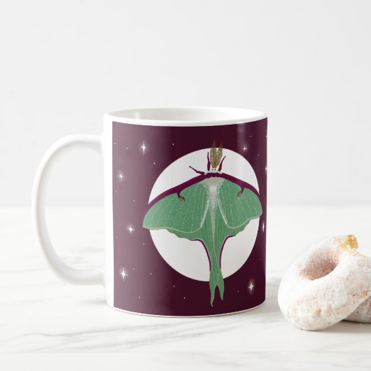 Luna Moth Koffiemok (Met donut)