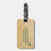Luna Moth Luggage Bag Label Bagagelabel (Achterkant verticaal)