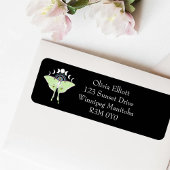 Luna Moth maanfasen Etiket