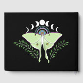 Luna Moth maanfasen Gastenboek (Achterkant)