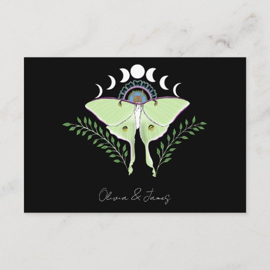 Luna Moth maanfasen Informatiekaartje (Achterkant)