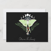 Luna Moth maanfasen Kaart (Achterkant)