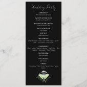 Luna Moth maanfasen Programmakaart (Achterkant)