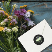 Luna Moth maanfasen Ronde Sticker