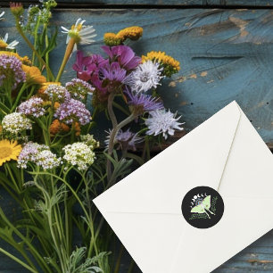 Luna Moth maanfasen Ronde Sticker