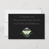 Luna Moth maanfasen RSVP Kaartje (Achterkant)