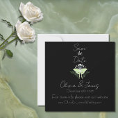 Luna Moth maanfasen Save The Date