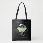 Luna Moth maanfasen Tote Bag (Voorkant)