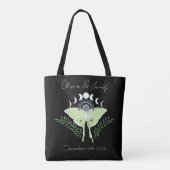 Luna Moth maanfasen Tote Bag (Achterkant)