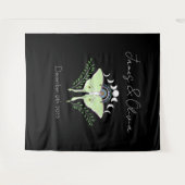Luna Moth maanfasen Wandkleed (Voorkant (horizontaal))
