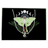 Luna Moth Maanfasen Zwart Groot Cadeauzakje (Achterkant)