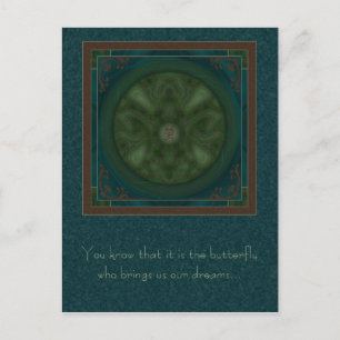 Luna Moth Mandala Briefkaart