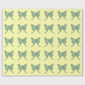 Luna Moth Matte Wrapping Paper, 30 x 6 inch Cadeaupapier (Vlak)