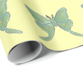 Luna Moth Matte Wrapping Paper, 30 x 6 inch Cadeaupapier (Rol Hoek)