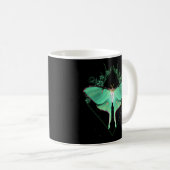 Luna Moth Mooie Vlinder Insecten Thema Koffiemok (Voorkant rechts)