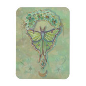Luna moth moon ontwerp van Renee Lavoie Magneet (Verticaal)
