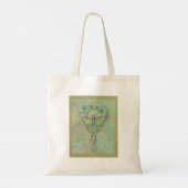 Luna moth moon ontwerp van Renee Lavoie Tote Bag (Achterkant)