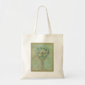Luna moth moon ontwerp van Renee Lavoie Tote Bag (Voorkant)