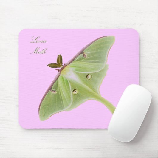 Luna Moth Mousepad Muismat (Met muis)
