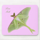 Luna Moth Mousepad Muismat (Voorkant)