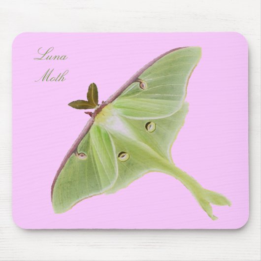 Luna Moth Mousepad Muismat (Voorkant)