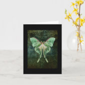 Luna Moth Note Kaart (Gele Bloem)