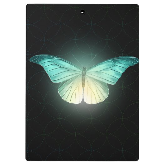 Luna Moth on Black Klembord (Achterkant)