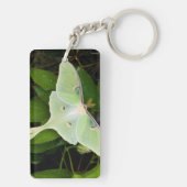 Luna Moth on Carnaby Clematis Sleutelhanger (achterkant)