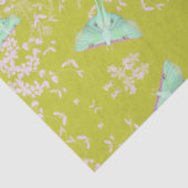 Luna Moth on Lime Tissuepapier (Detail)