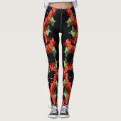 Luna Moth op Canna Flower aanpasbaar Leggings (Voorkant)