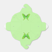 Luna moth op een bleke groene achtergrond bedankdoosjes (Uitgevouwen)