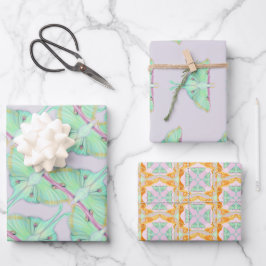 Luna Moth op lavender Inpakpapier Vel