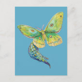 Luna Moth Painting Briefkaart (Voorkant)