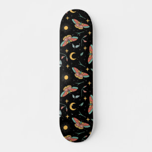 Luna Moth Pattern Persoonlijk Skateboard