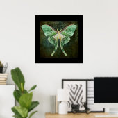 Luna Moth Print (Thuiskantoor)