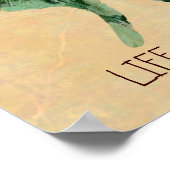 Luna Moth Print Life is Verandering (Hoek)