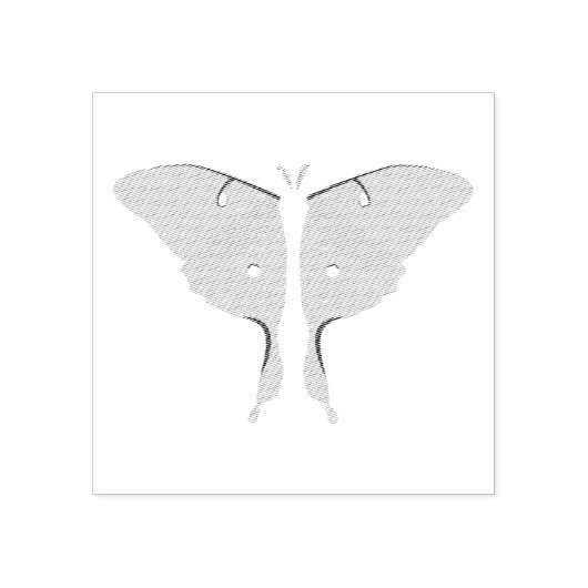 Luna Moth Rubberstempel (Afrduk)