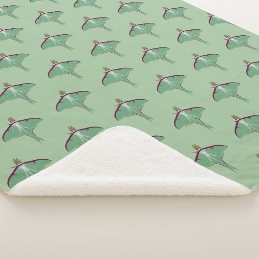 Luna Moth Sherpa Deken (3/4)