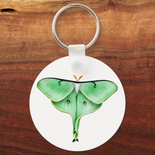 Luna Moth Sleutelhanger (Voorkant)