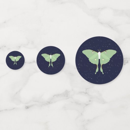 Luna Moth - Tafel Confetti (Voorkanten)