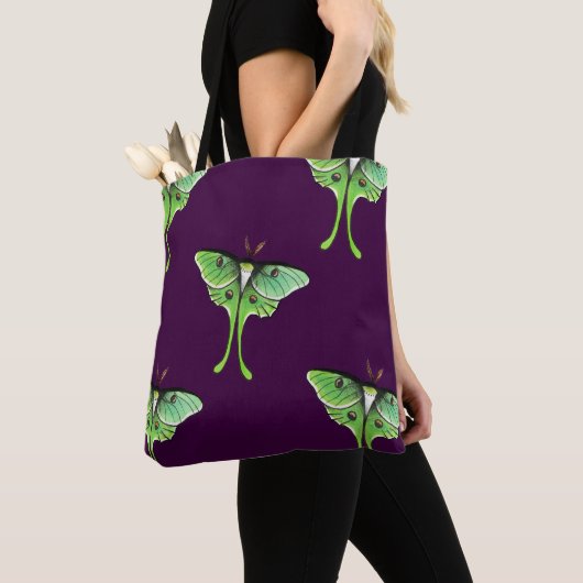 Luna Moth Tote Bag (Dichtbij)